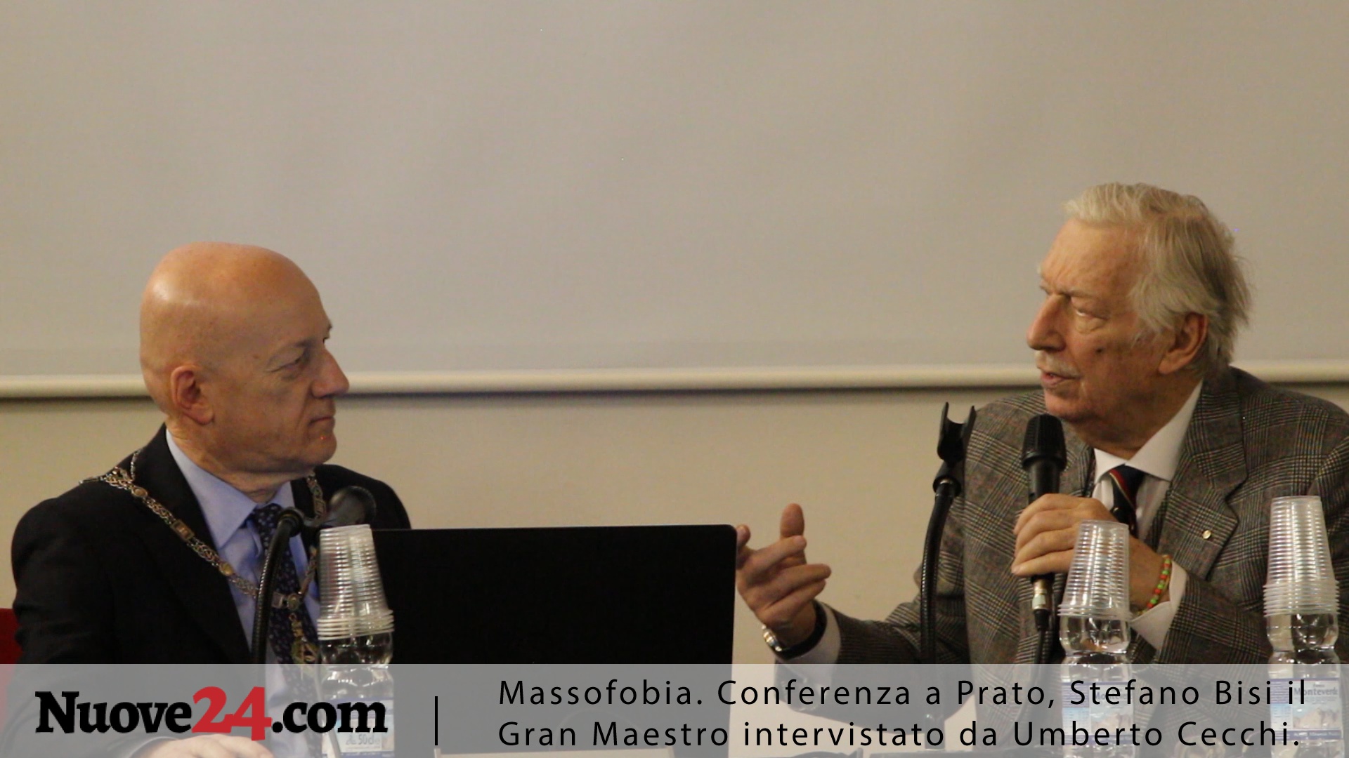 Massoneria. Convegno a Prato. Umberto Cecchi intervista il Gran Maestro, Stefano Bisi. VIDEO