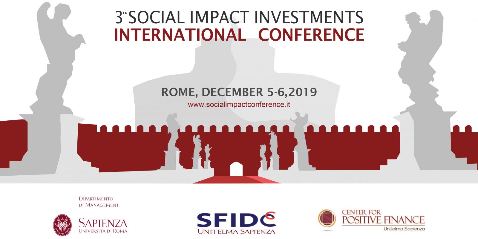 TERZA EDIZIONE “SOCIAL IMPACT INVESTMENTS INTERNATIONAL CONFERENCE” ROMA  5 e 6 DICEMBRE 2019