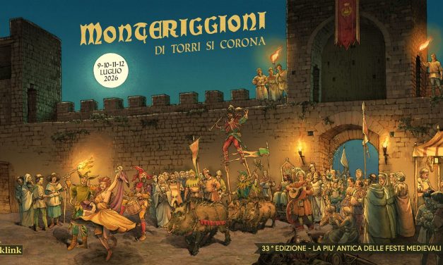 Svelato il manifesto firmato da Simone Boni della XXXIII edizione di “Monteriggioni di torri si corona”. Presentato anche il programma della Festa.
