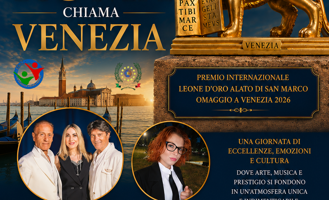 LEONE D’ORO ALATO DI SAN MARCO – OMAGGIO A VENEZIA – Unico per storia, identità e progetto. Un Premio che non imita nessuno