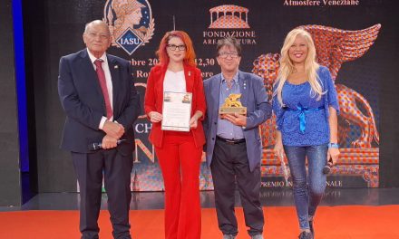 A GIANFRANCO SCISCIONE IL LEONE D’ORO ALATO DI SAN MARCO: LA PREMIAZIONE NEGLI STUDI DI GOLD TV